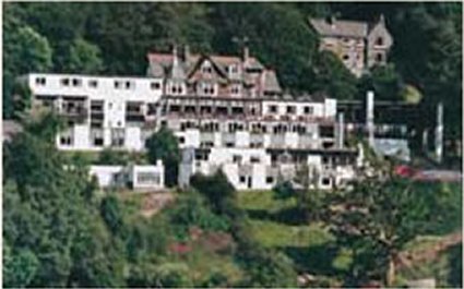 The Beech Hill Hotel from the shore of Lake Windermere